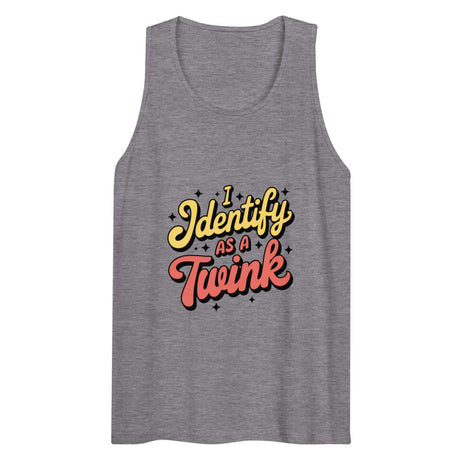 I Identify as a Twink (Tank Top) - Athletic Heather
