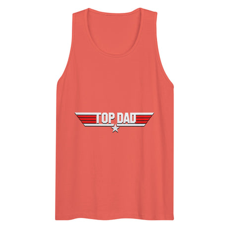 Top Dad/Daddy/Zad/Zaddy (Tank Top) - Coral