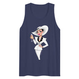 Champagne & Shoulder Pads (Tank Top) - Harbor Blue