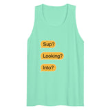 Sup? Looking? Into? (Tank Top) - Mint