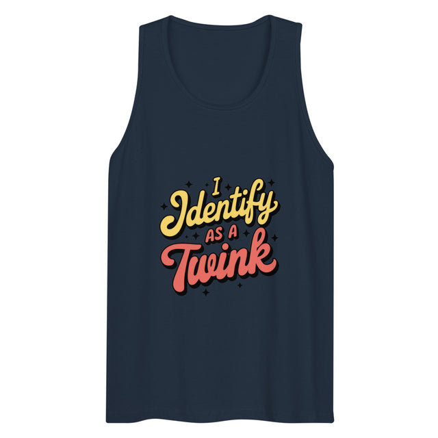 I Identify as a Twink (Tank Top) - Navy