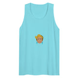 Strangers Blank (Tank Top) - Pacific Blue