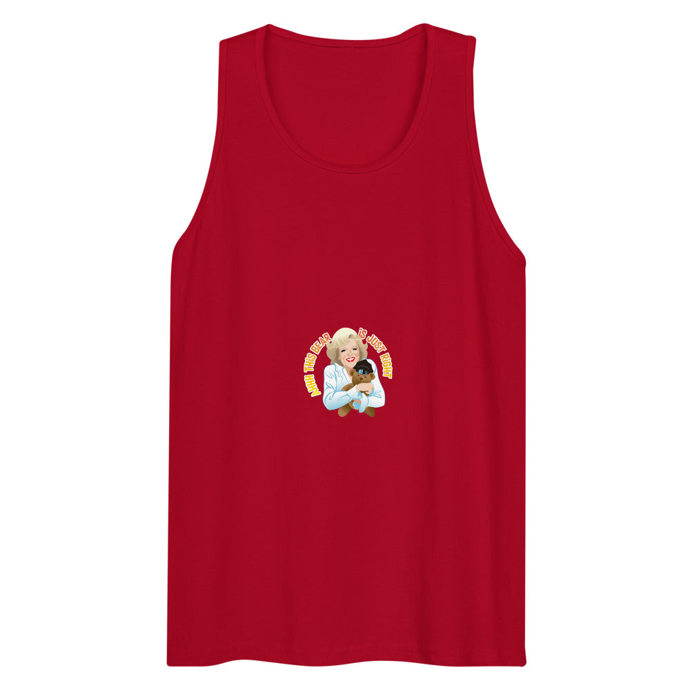 This Bear is Just Right (Tank Top) - Red