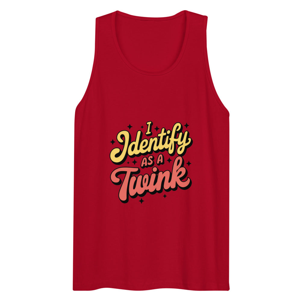I Identify as a Twink (Tank Top) - Red