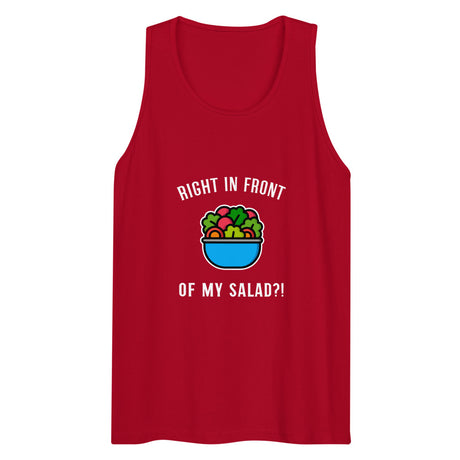Right in Front of my Salad? (Tank Top) - Red