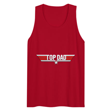 Top Dad/Daddy/Zad/Zaddy (Tank Top) - Red