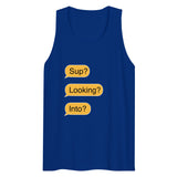 Sup? Looking? Into? (Tank Top) - Team Royal