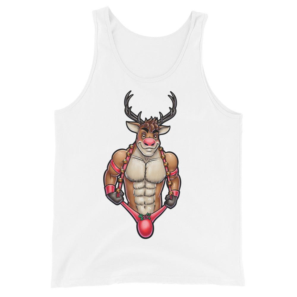 All the Reindeer Loved Him (Tank Top)-Christmas Tank Tops-Swish Embassy