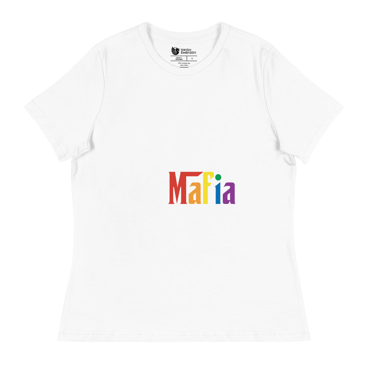 Alphabet Mafia (Women's Relaxed T-Shirt)-Women's T-Shirts-Swish Embassy