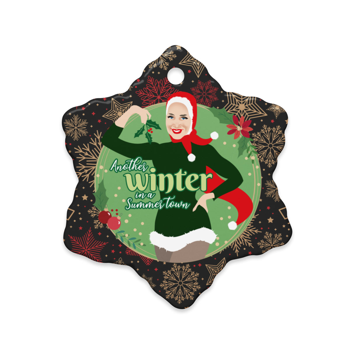 Another Winter In A Summer Town (Ceramic Ornament)-Ceramic Ornament-Swish Embassy
