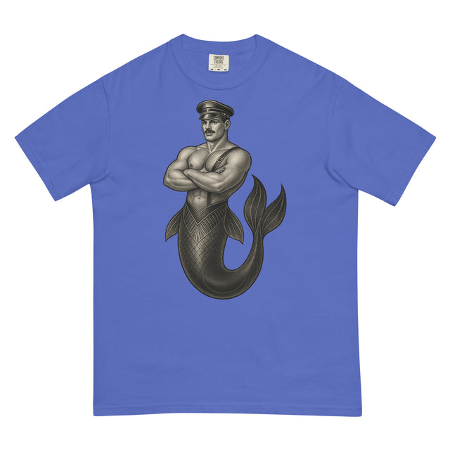 Art Deco Merman (Boxy Tee)-Boxy T-Shirt-Swish Embassy