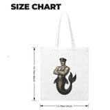 Art Deco Merman (Canvas Bag)-Canvas Bag-Swish Embassy
