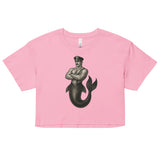 Art Deco Merman (Crop Top)-Crop Top-Swish Embassy
