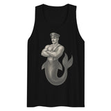 Art Deco Merman (Tank Top)-Tank Top-Swish Embassy