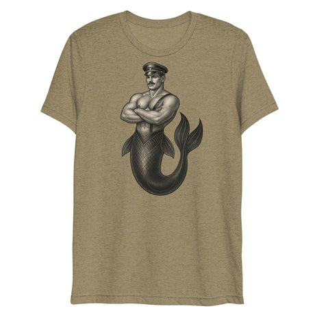 Art Deco Merman (Triblend)-Triblend T-Shirt-Swish Embassy