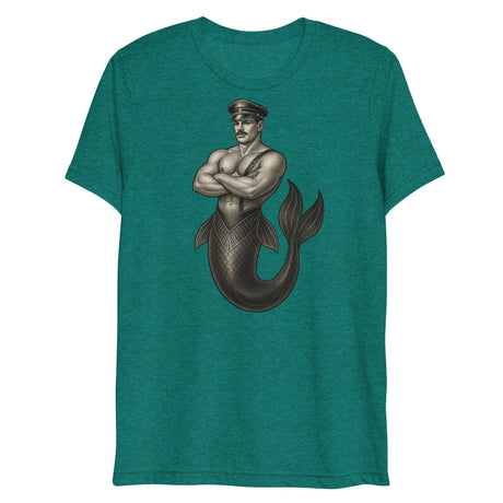 Art Deco Merman (Triblend)-Triblend T-Shirt-Swish Embassy