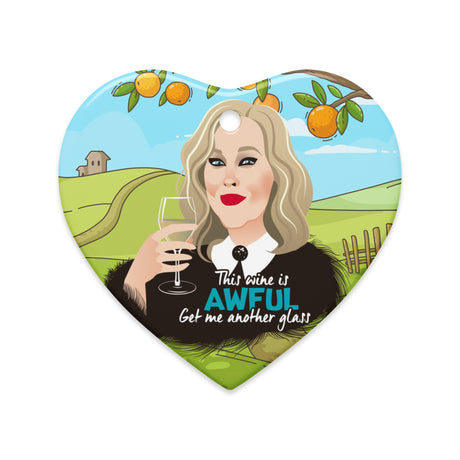 Awful Wine (Ceramic ornament)-Ceramic Ornament-Swish Embassy