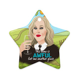 Awful Wine (Ceramic ornament)-Ceramic Ornament-Swish Embassy