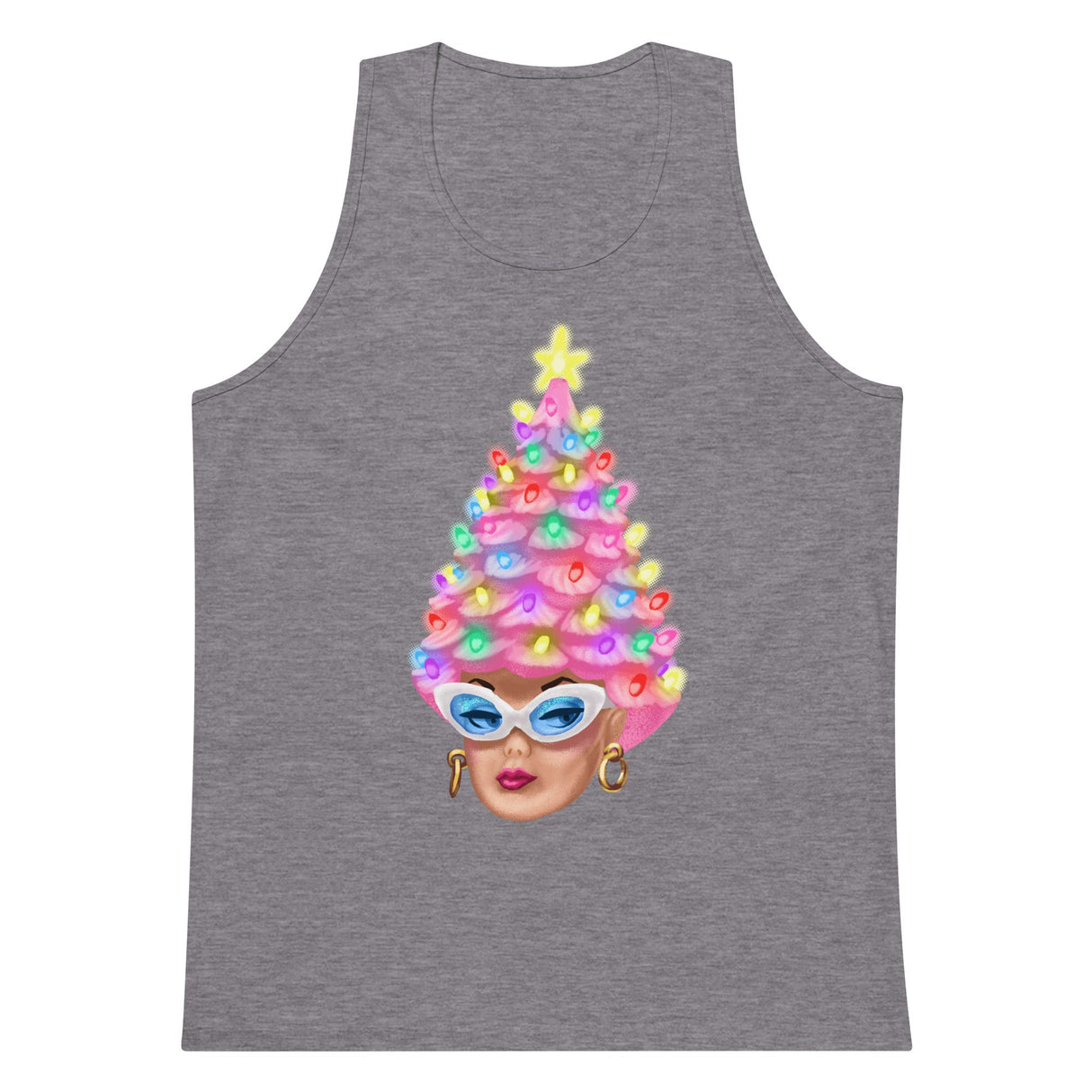 BarbenTree (Tank Top)-Christmas Tank Tops-Swish Embassy