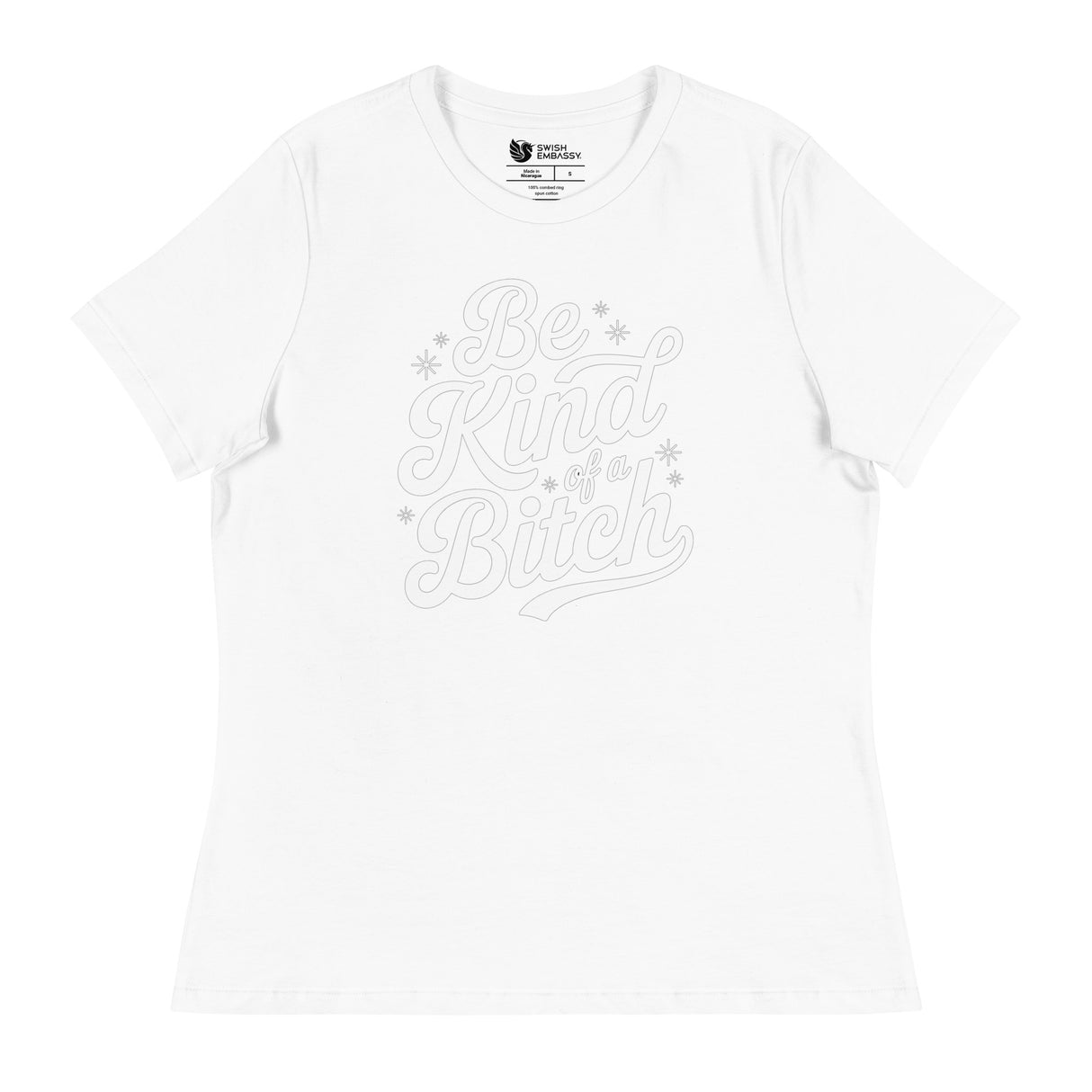 Be Kind of a B*tch (Women's Relaxed T-Shirt)-Women's T-Shirts-Swish Embassy