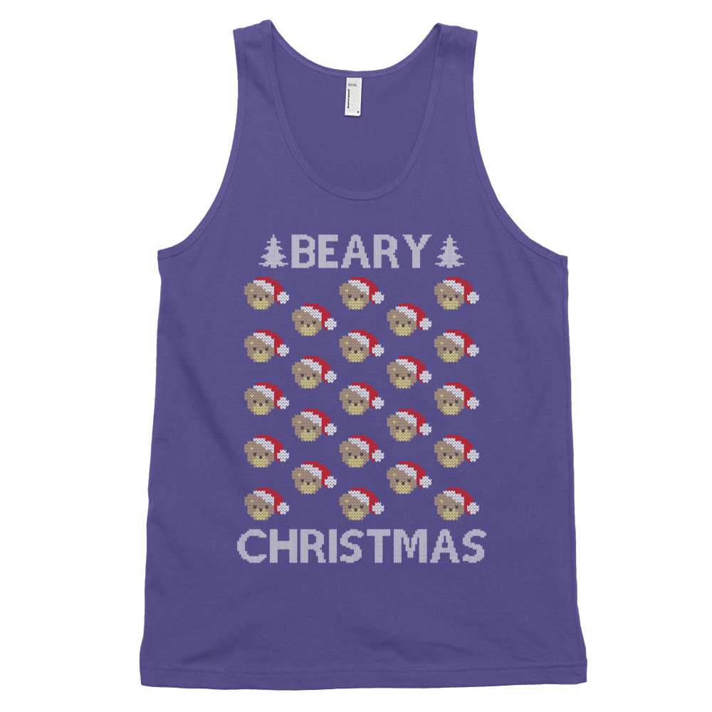 Beary Christmas (Tank Top)-Christmas Tank Tops-Swish Embassy