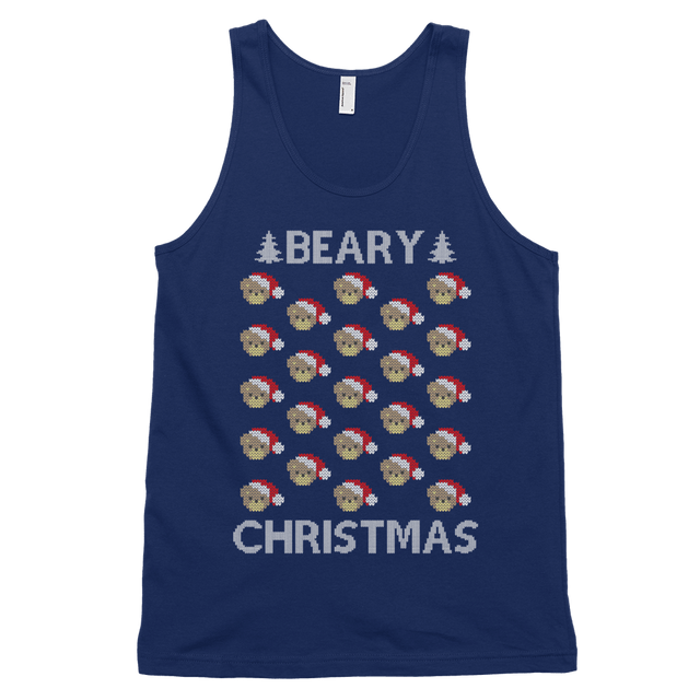 Beary Christmas (Tank Top)-Christmas Tank Tops-Swish Embassy