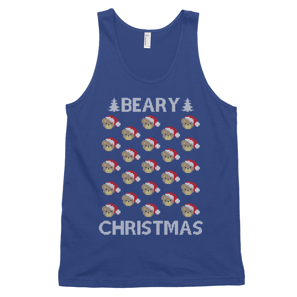 Beary Christmas (Tank Top)-Christmas Tank Tops-Swish Embassy