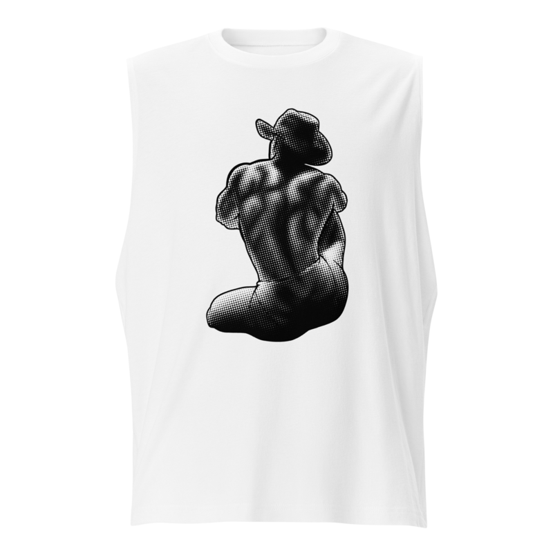 Bikini Cowboy (Muscle Shirt) - White
