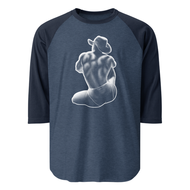 Bikini Cowboy (Raglan) - Heather Denim/Navy