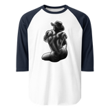 Bikini Cowboy (Raglan) - White/Navy