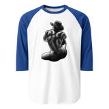 Bikini Cowboy (Raglan) - White/Royal