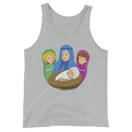 Birth of Cheesecake (Tank Top)-Christmas Tank Tops-Swish Embassy