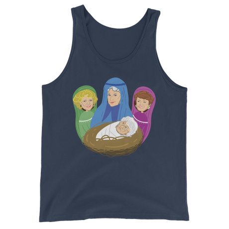 Birth of Cheesecake (Tank Top)-Christmas Tank Tops-Swish Embassy