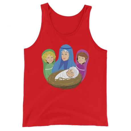 Birth of Cheesecake (Tank Top)-Christmas Tank Tops-Swish Embassy