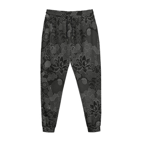 Black Lotus (AOP Sweatpants)-AOP Sweatpants-Swish Embassy