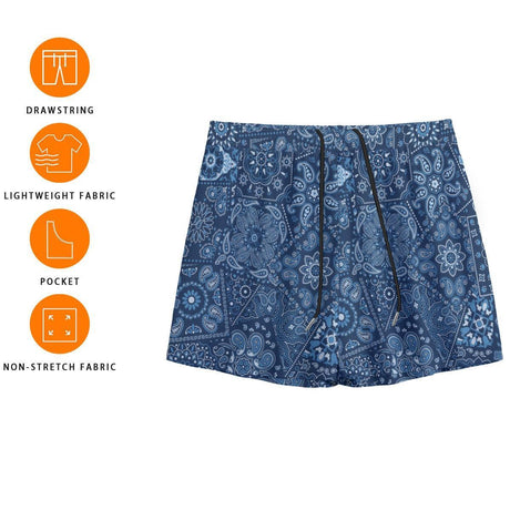 Blue Hanky (Shorts)-Shorts-Swish Embassy