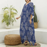 Blue Mendala (Kaftan)-Kaftan-Swish Embassy