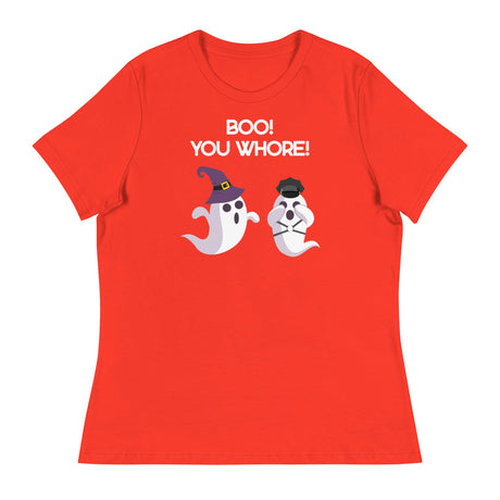 Boo You Whore! (Women's Relaxed T-Shirt)-Women's T-Shirts-Swish Embassy