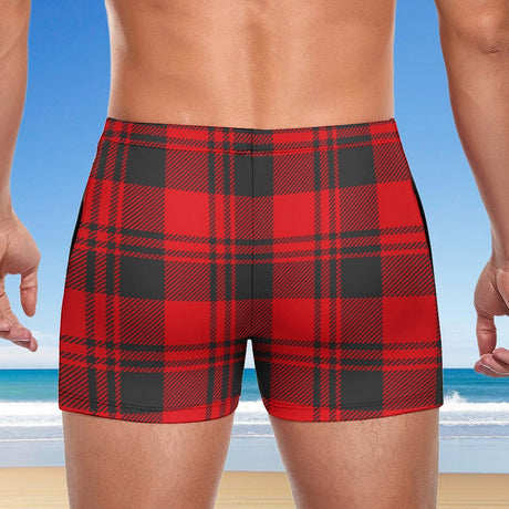 Buffalo Plaid (Square Cut Trunks)-Square Cut Trunks-Swish Embassy