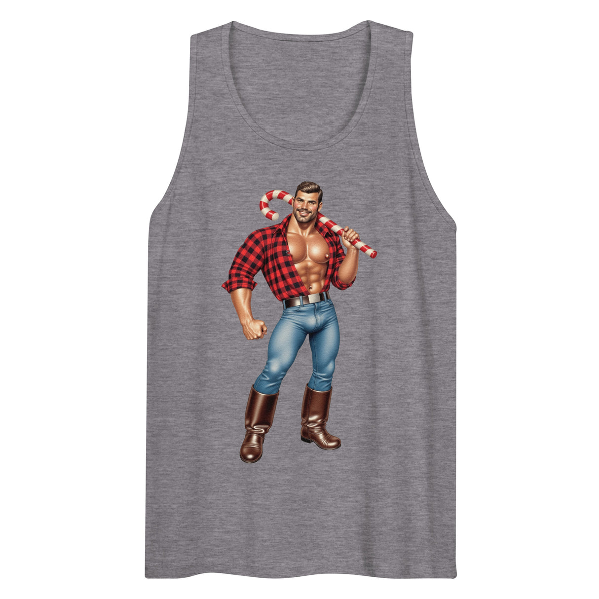 Candy Man (Tank top)-Christmas Tank Tops-Swish Embassy