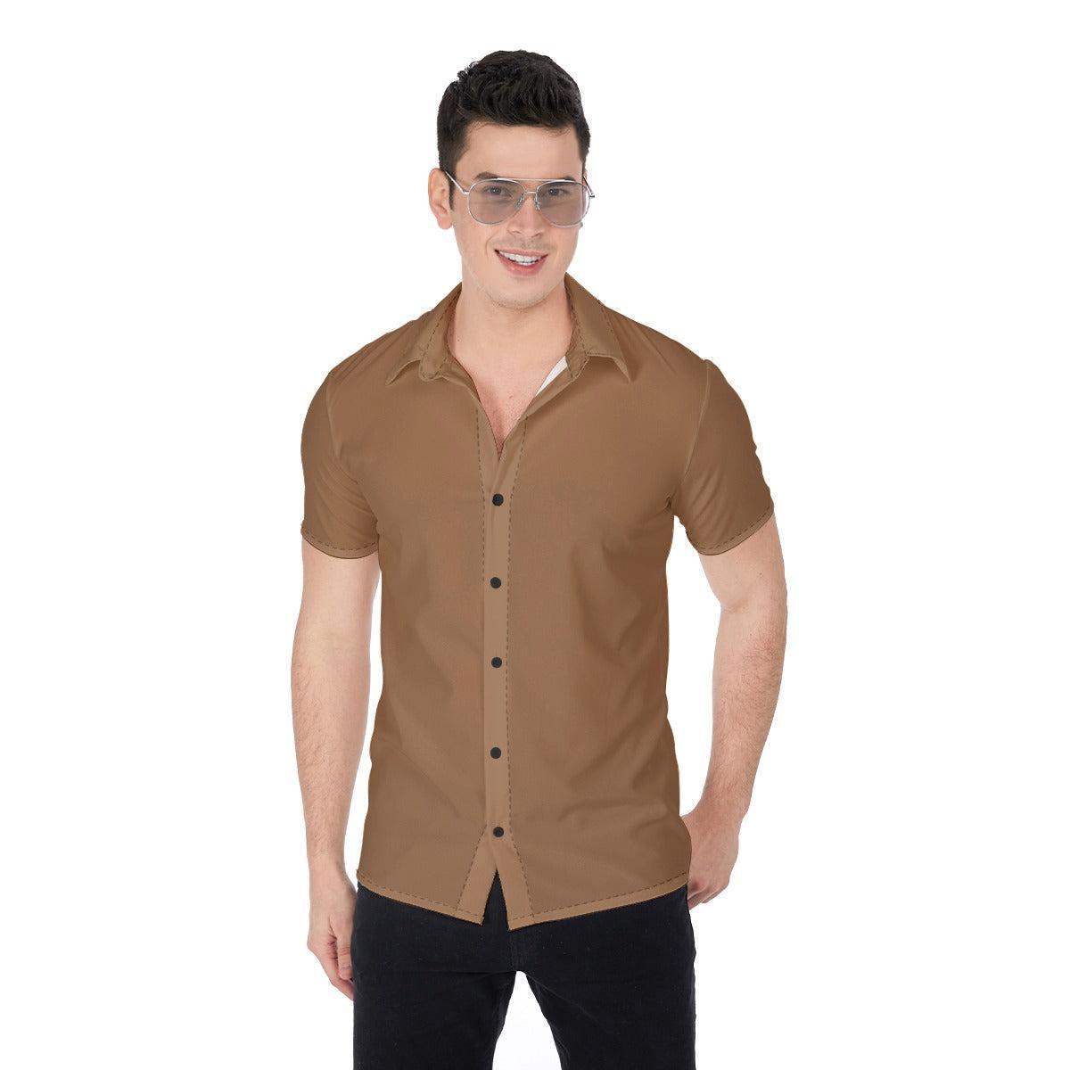 Caramel Drip (Button Shirt)-Button Shirt-Swish Embassy