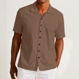 Caramel Drip (Cotton Button Shirt)-Cotton Button Shirt-Swish Embassy