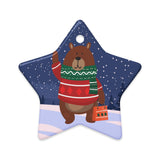 Christmas Bear (Ceramic ornament)-Ceramic Ornament-Swish Embassy