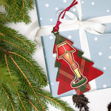 Christmas Lamp (Ornament/Fridge Magnet)-Wood Ornament-Swish Embassy
