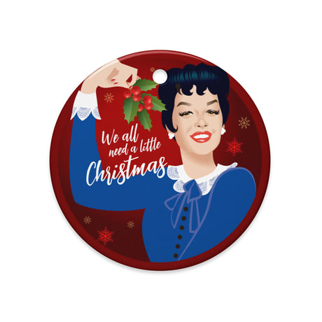 Christmas With Mame (Ceramic Ornament)-Ceramic Ornament-Swish Embassy