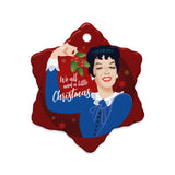 Christmas With Mame (Ceramic Ornament)-Ceramic Ornament-Swish Embassy