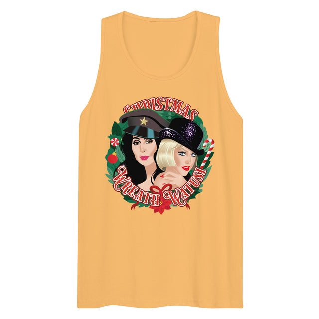 Christmas Wreath Watusi (Tank top)-Christmas Tank Tops-Swish Embassy