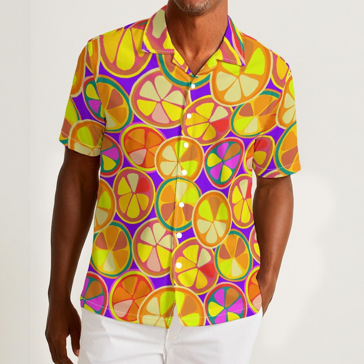 Citrus (Cotton Button Shirt)-Cotton Button Shirt-Swish Embassy