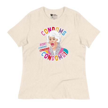 Condoms! (Women's Relaxed T-Shirt)-Women's T-Shirts-Swish Embassy