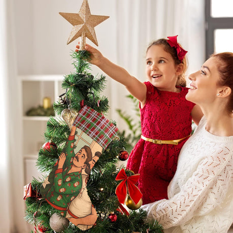 Cozy Vibes (Sequin Christmas Stocking)-Christmas Stockings-Swish Embassy